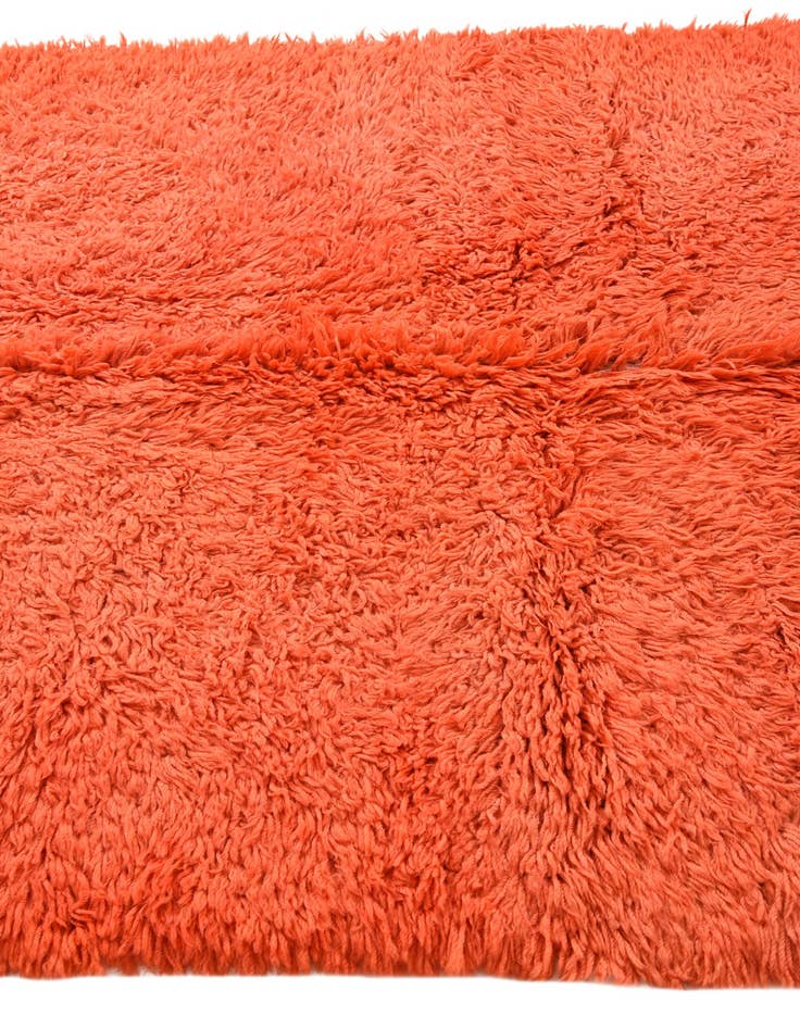 Detail image of  5' 7 x 8'  Hand Knotted Moroccan Wool Rug