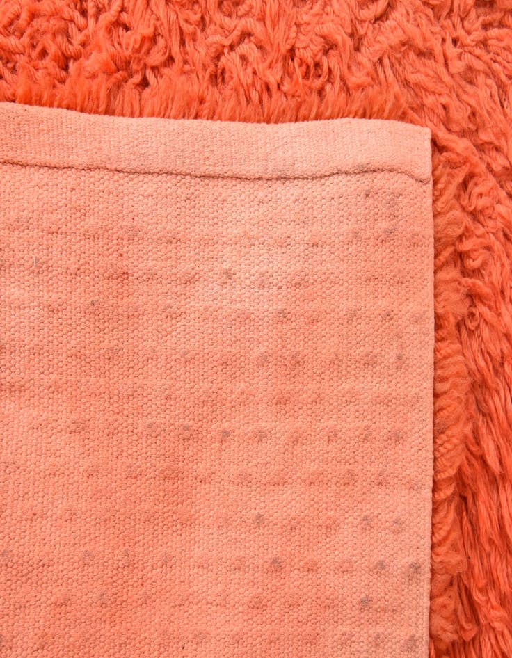 Detail image of  5' 7 x 8'  Hand Knotted Moroccan Wool Rug