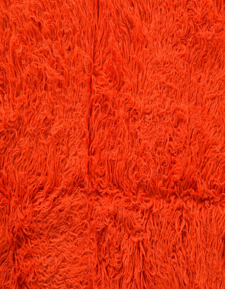 Detail image of  4' 4 x 7' 4  Hand Knotted Moroccan Wool Rug