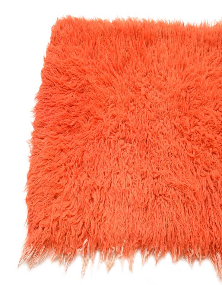 Detail image of  2' 4 x 4' 5  Hand Knotted Moroccan Wool Rug