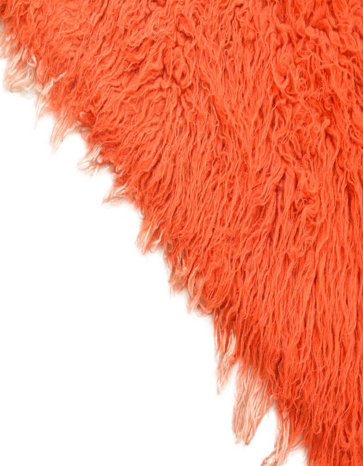 Detail image of  2' 4 x 4' 5  Hand Knotted Moroccan Wool Rug