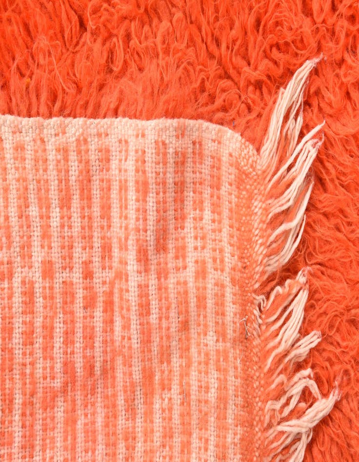 Detail image of  2' 4 x 4' 5  Hand Knotted Moroccan Wool Rug