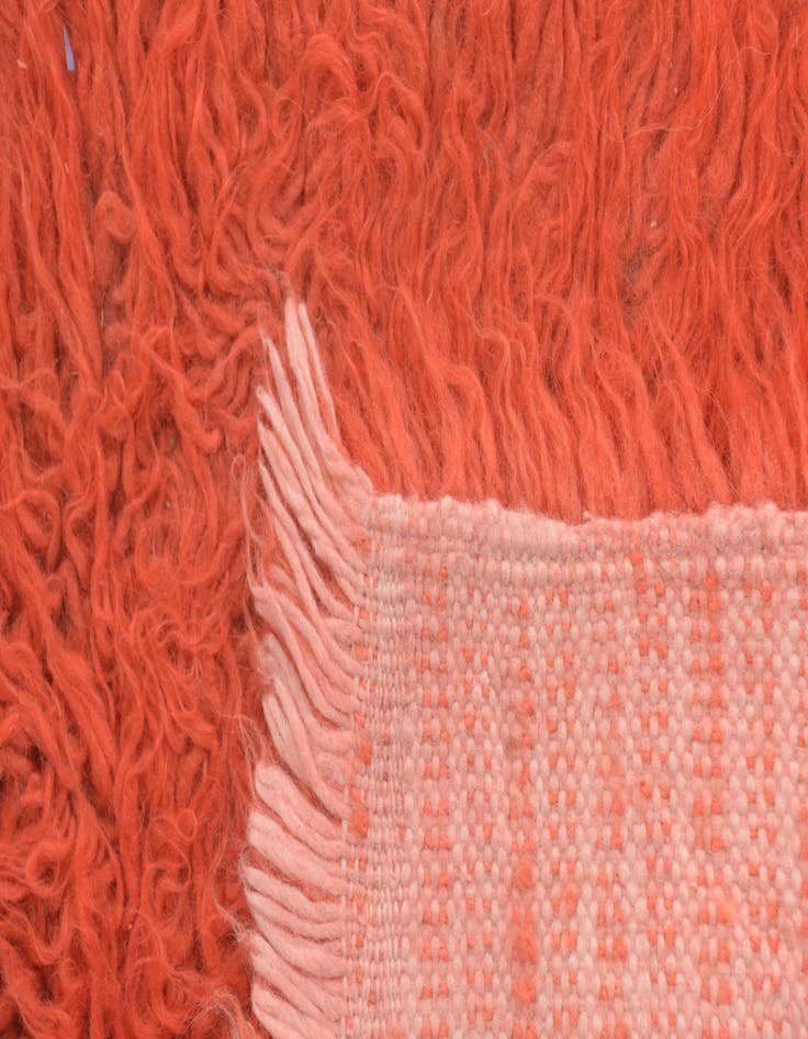 Detail image of  2' 8 x 5'  Hand Knotted Moroccan Wool Rug