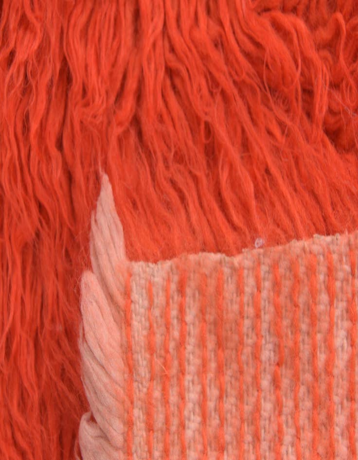 Detail image of  2' 5 x 4' 5  Hand Knotted Moroccan Wool Rug