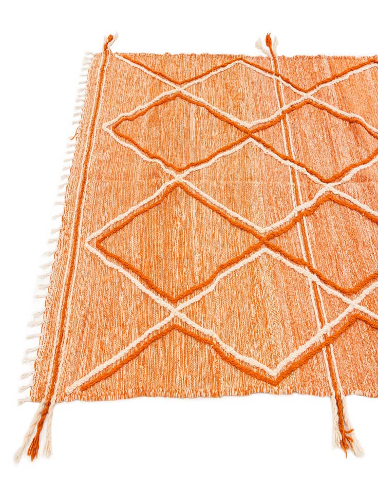 Detail image of  5' 10 x 10' 6  Hand Knotted Moroccan Wool Rug