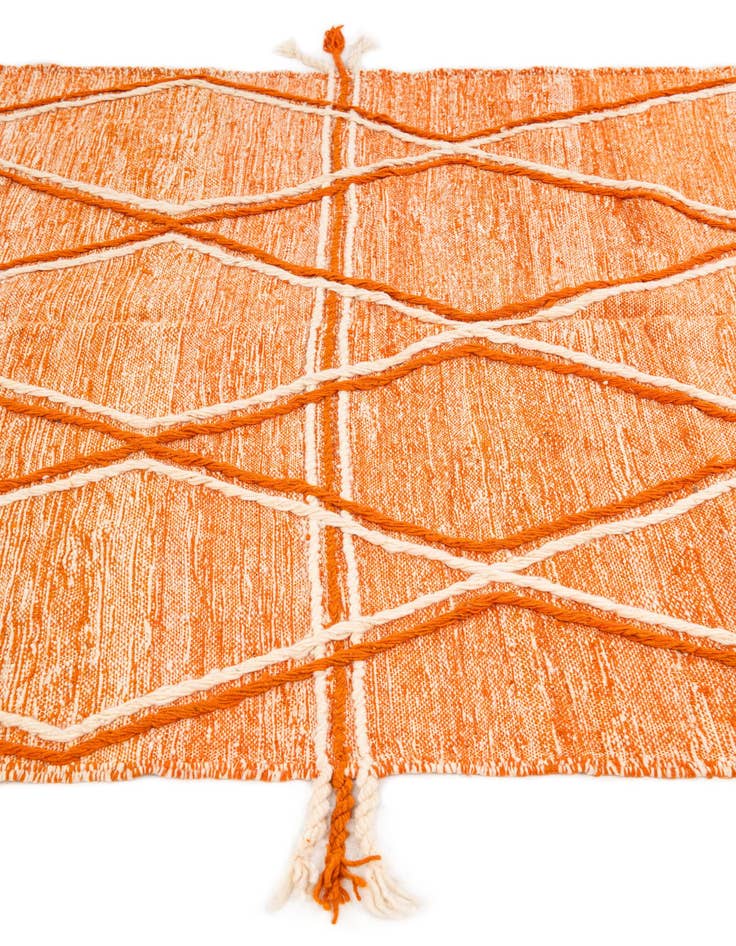 Detail image of  5' 10 x 10' 6  Hand Knotted Moroccan Wool Rug