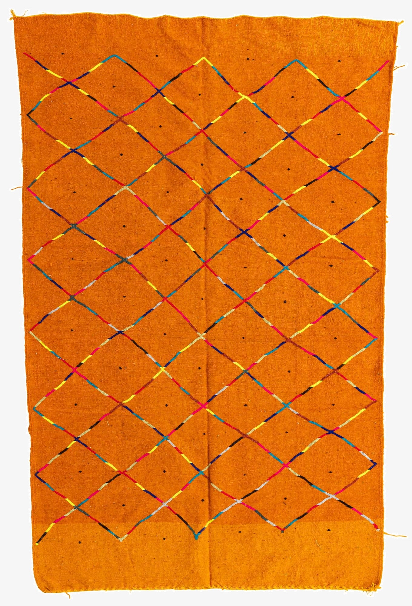  5' x 7' 8  Hand Knotted Moroccan Wool Rug