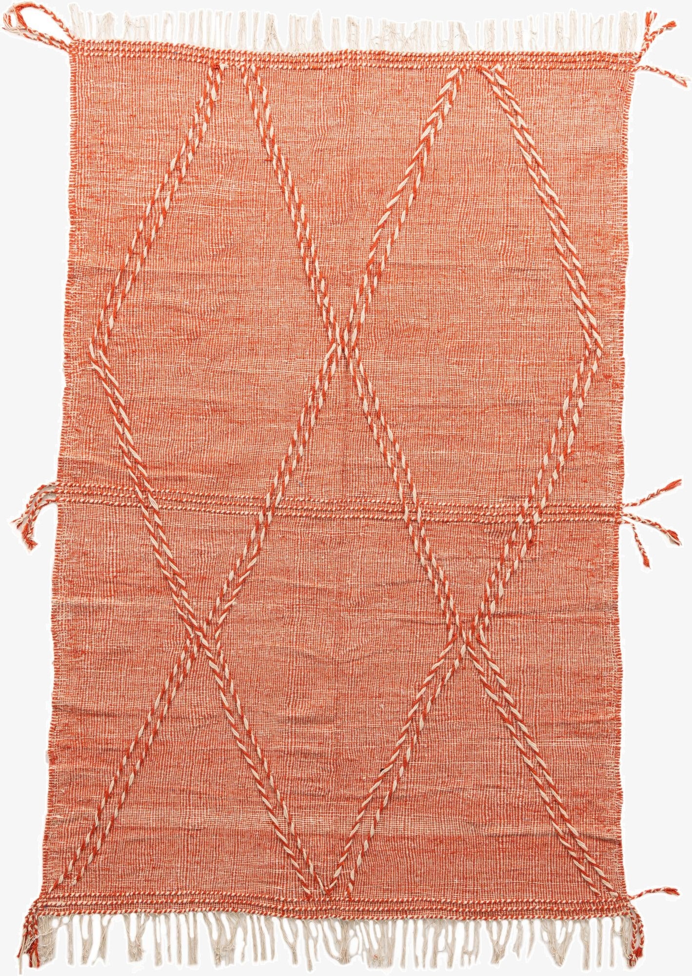  6' 6 x 9' 9  Hand Knotted Moroccan Wool Rug