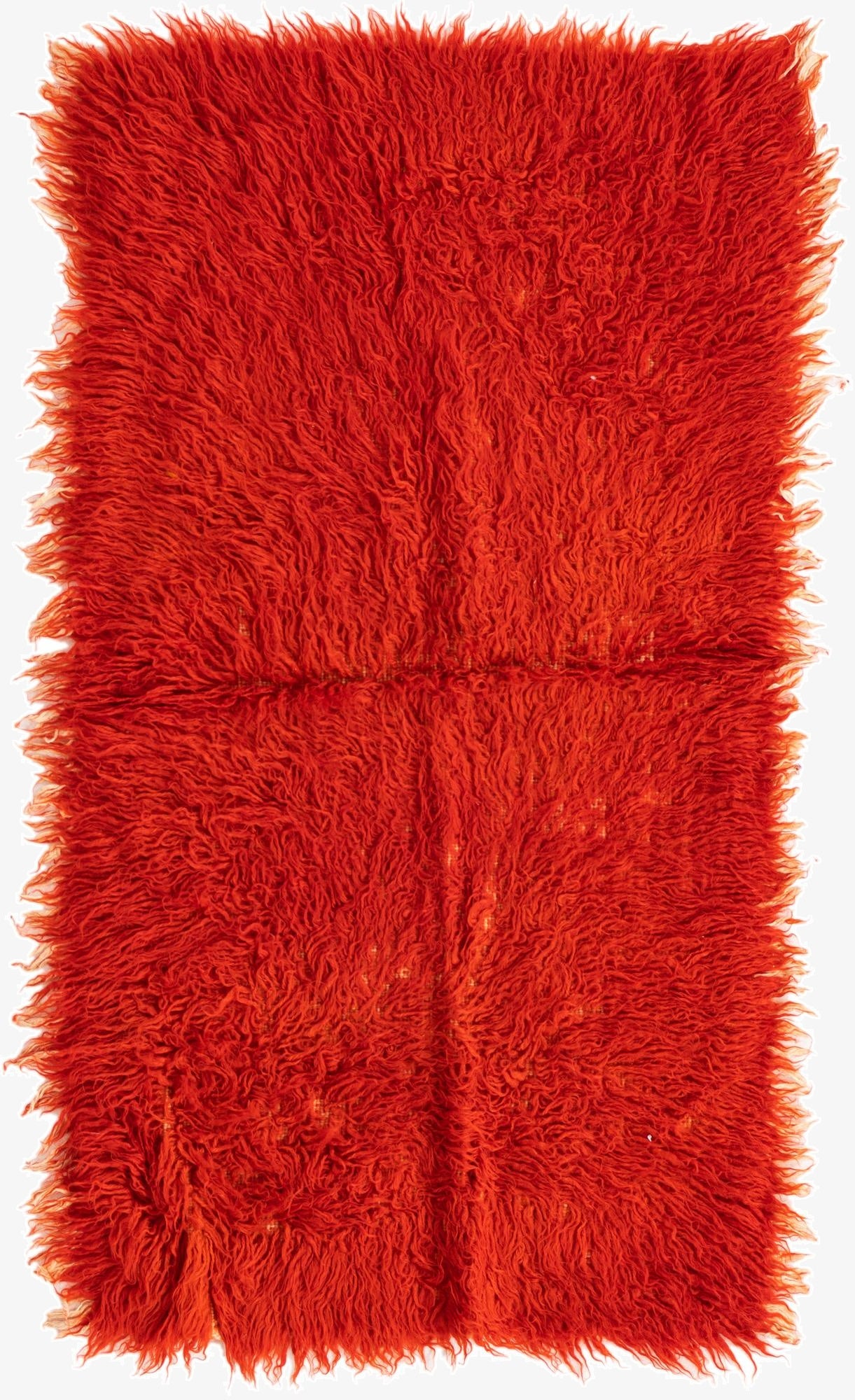  2' 2 x 4'  Hand Knotted Moroccan Wool Rug