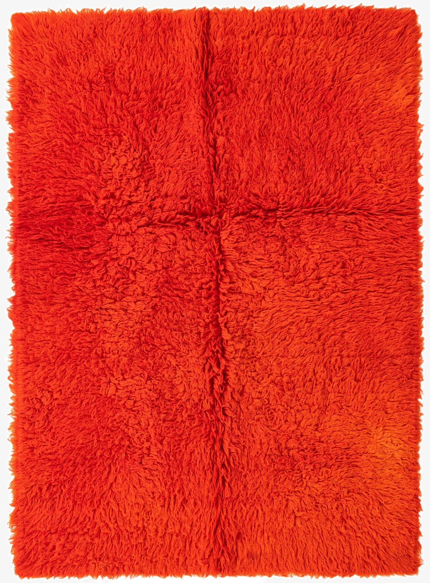  4' 7 x 6' 3  Hand Knotted Moroccan Wool Rug