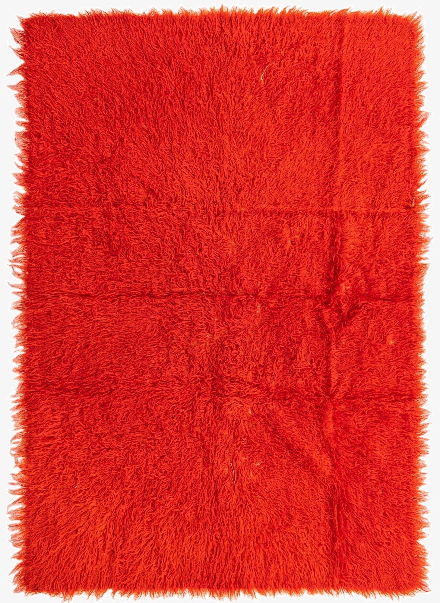  4' 3 x 6' 3  Hand Knotted Moroccan Wool Rug