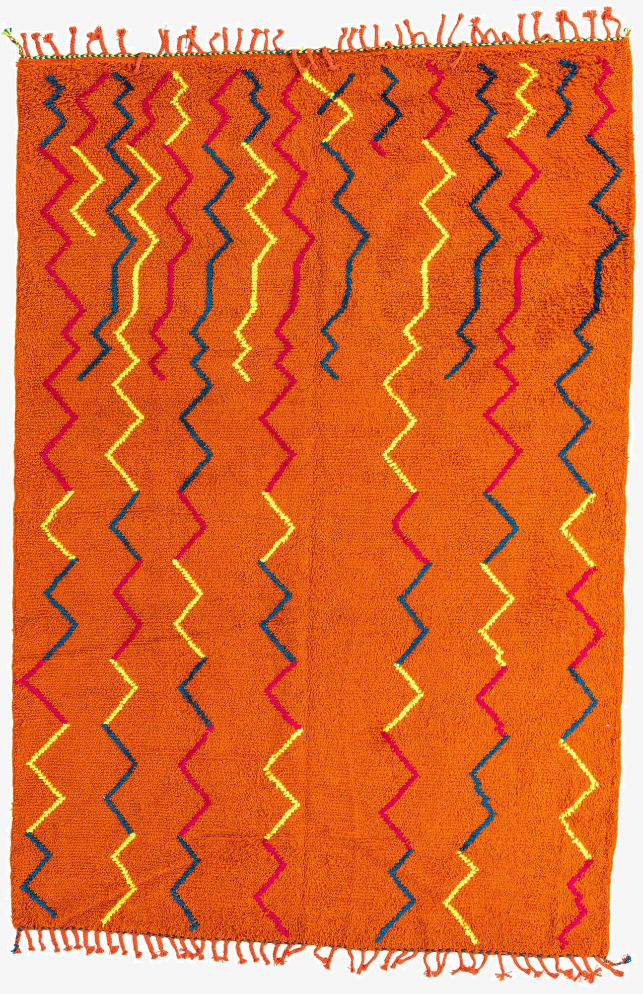  6' 10 x 10'  Hand Knotted Moroccan Wool Rug