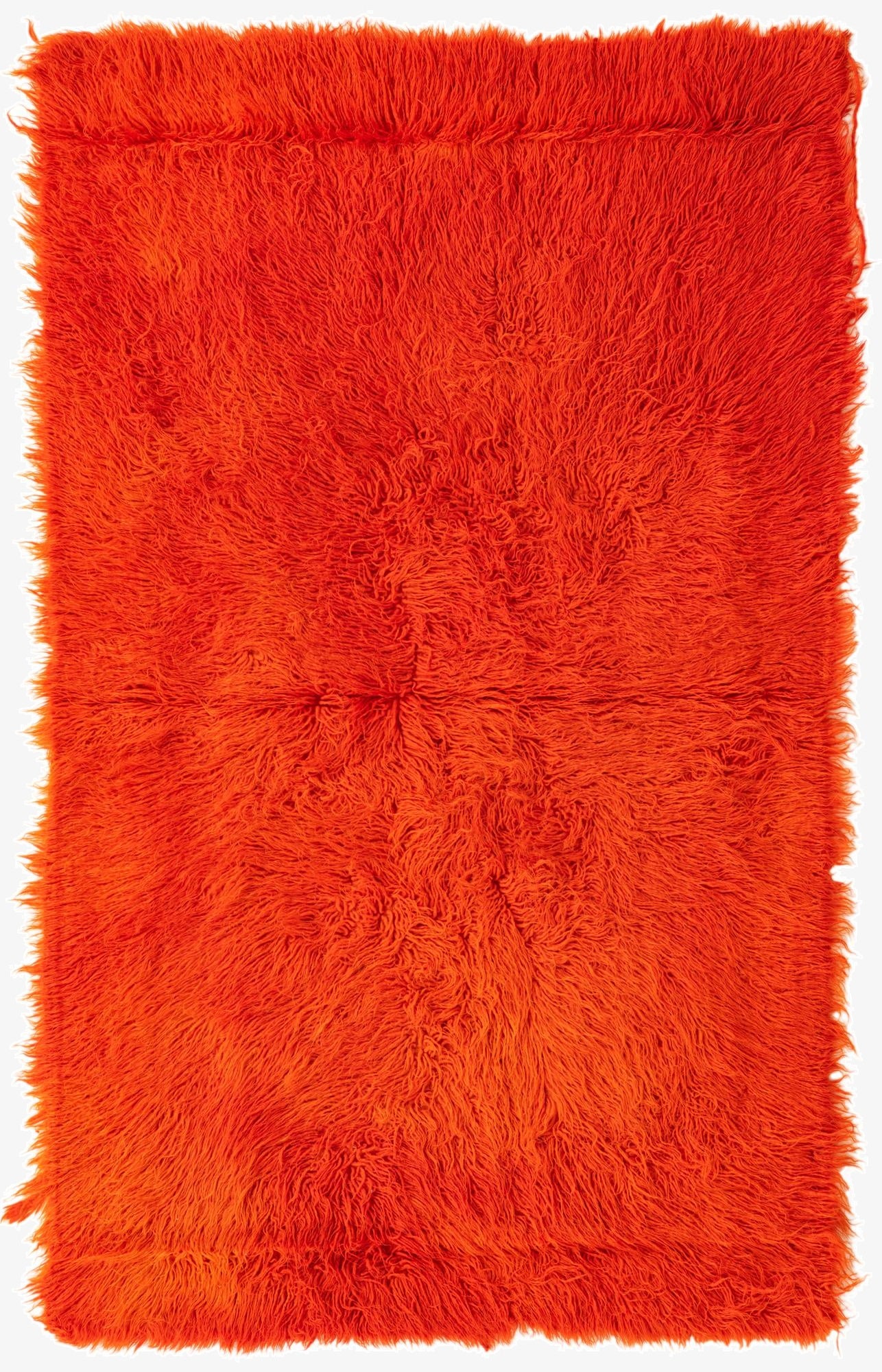  3' 10 x 6' 7  Hand Knotted Moroccan Wool Rug