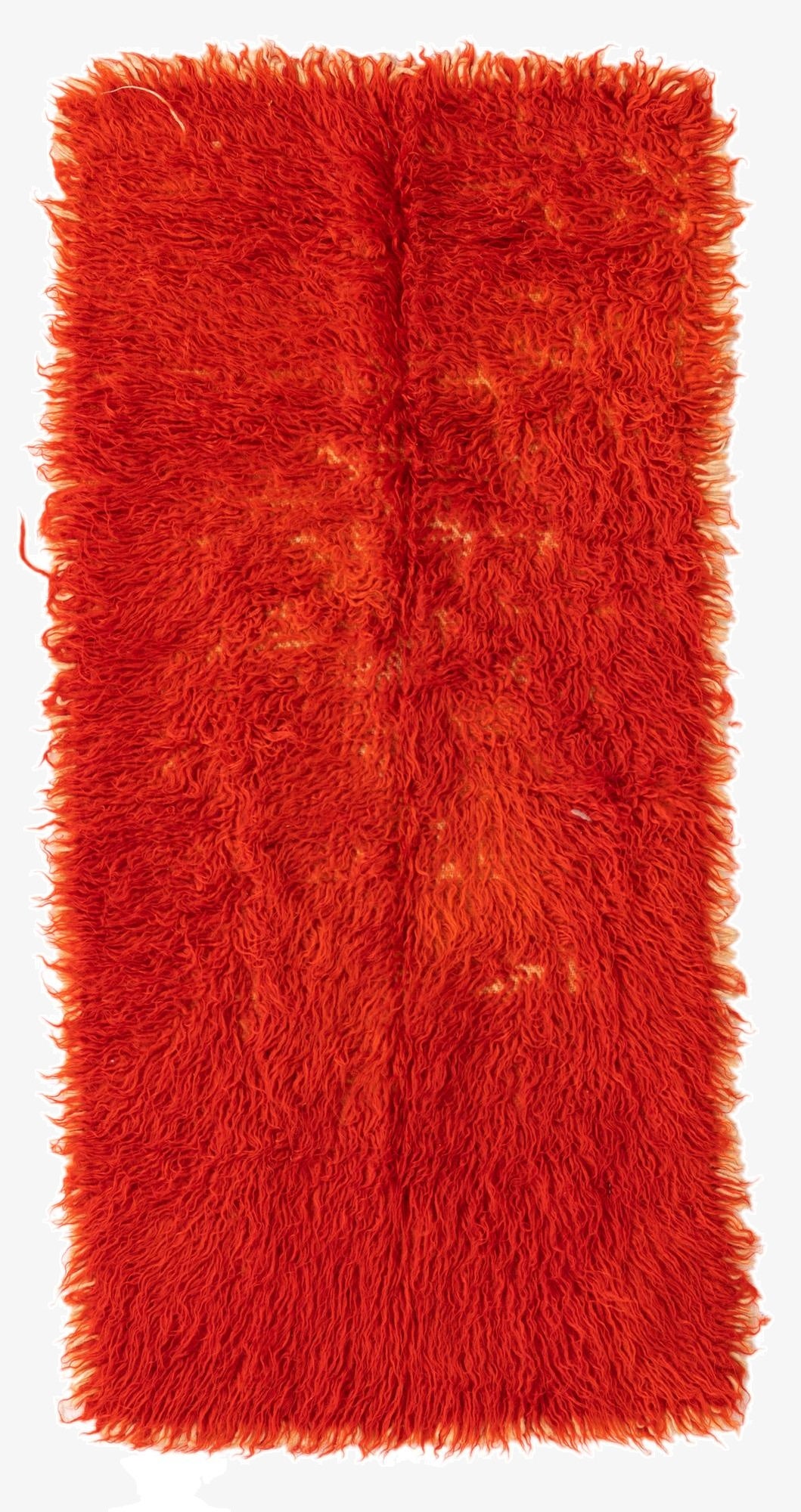  2' 1 x 4' 5  Hand Knotted Moroccan Wool Rug