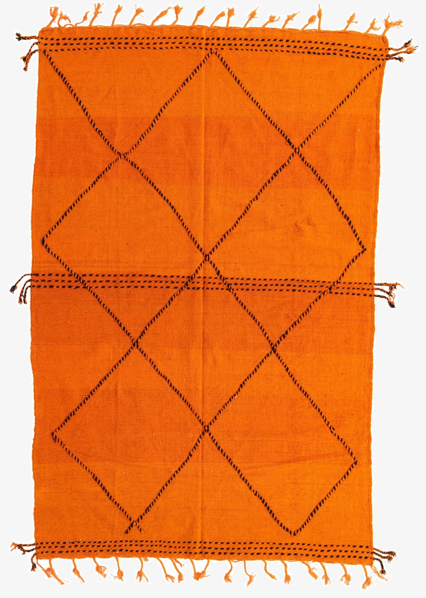  6' 5 x 9' 9  Hand Knotted Moroccan Wool Rug