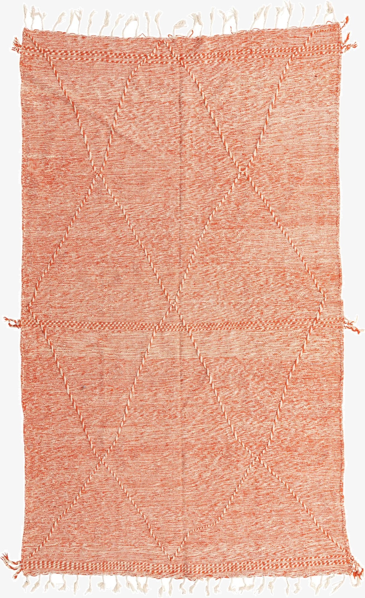  6' 6 x 11' 2  Hand Knotted Moroccan Wool Rug