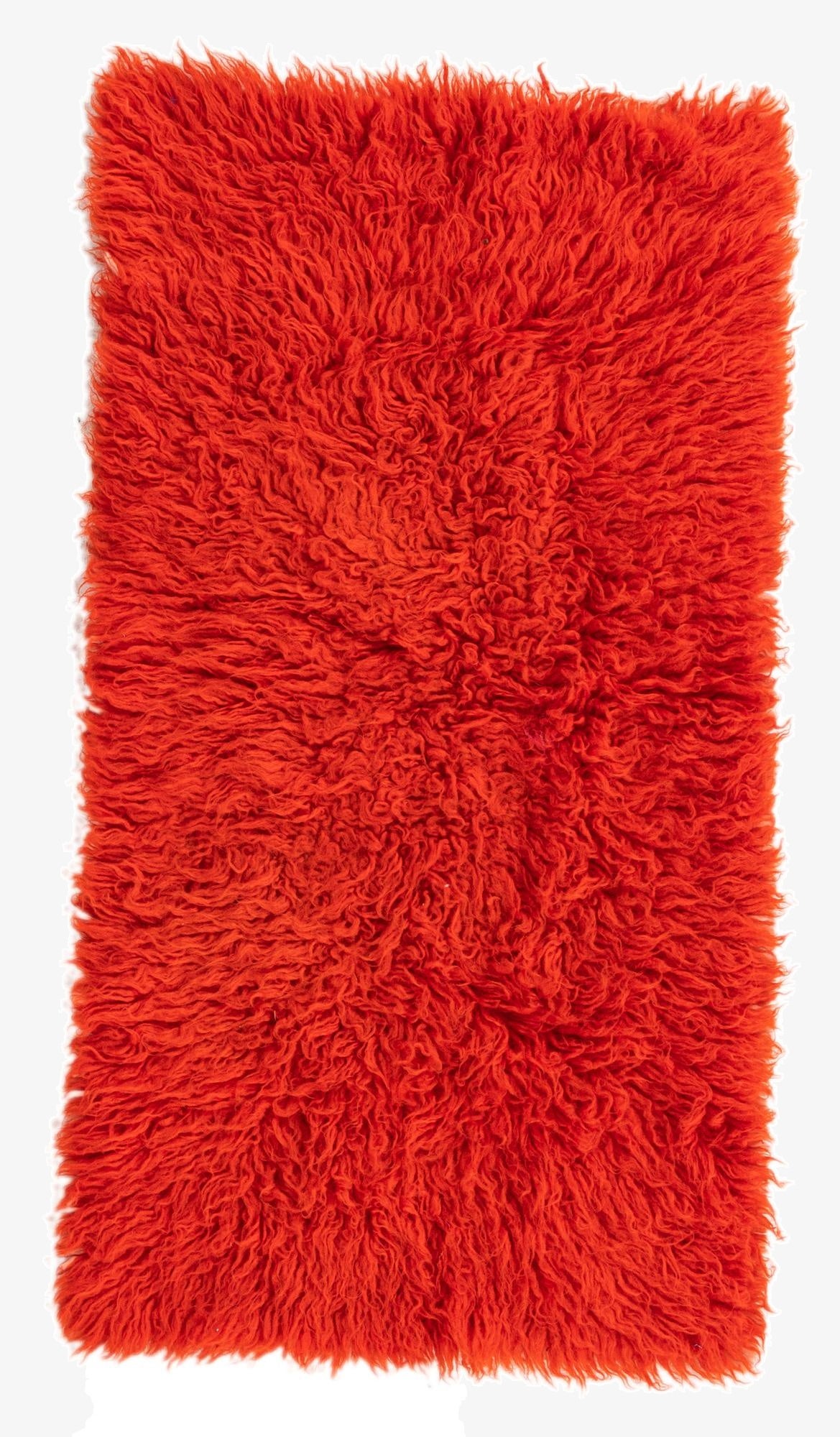  1' 11 x 3' 6  Hand Knotted Moroccan Wool Rug