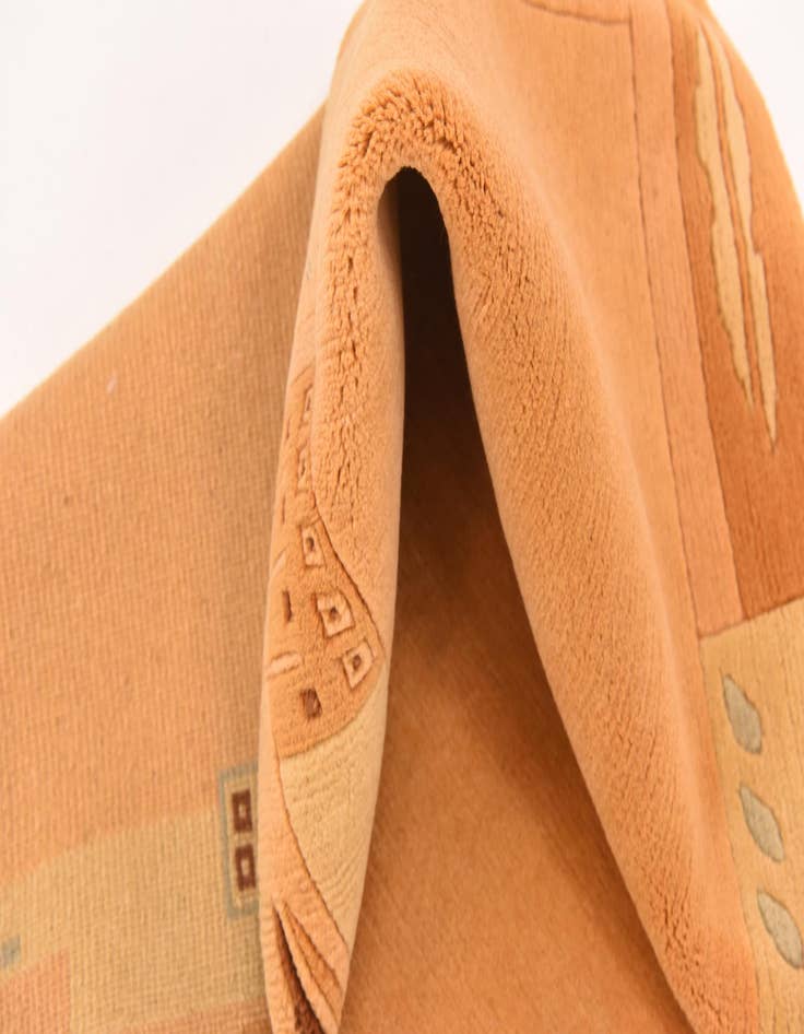 Detail image of  4' 1 x 5' 9  Hand Knotted Nepal Wool Rug