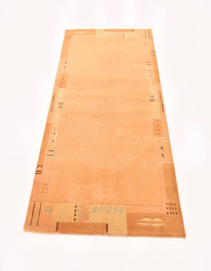 Detail image of  4' 1 x 5' 9  Hand Knotted Nepal Wool Rug