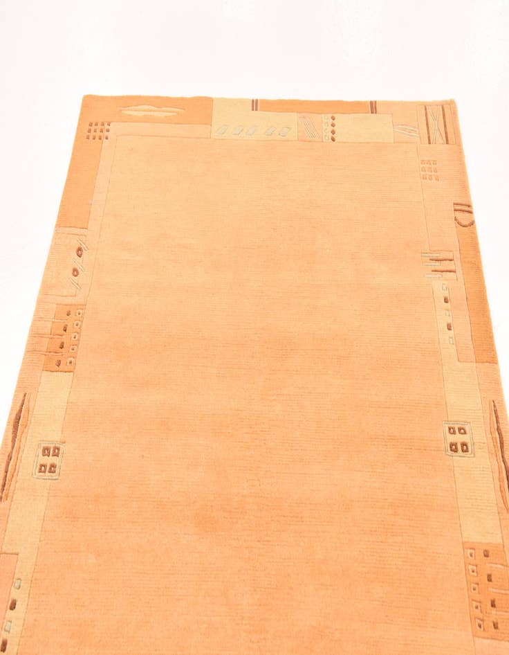 Detail image of  4' 1 x 5' 9  Hand Knotted Nepal Wool Rug