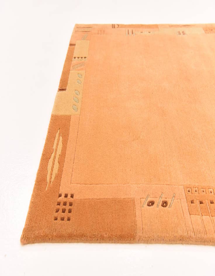 Detail image of  4' 1 x 5' 9  Hand Knotted Nepal Wool Rug