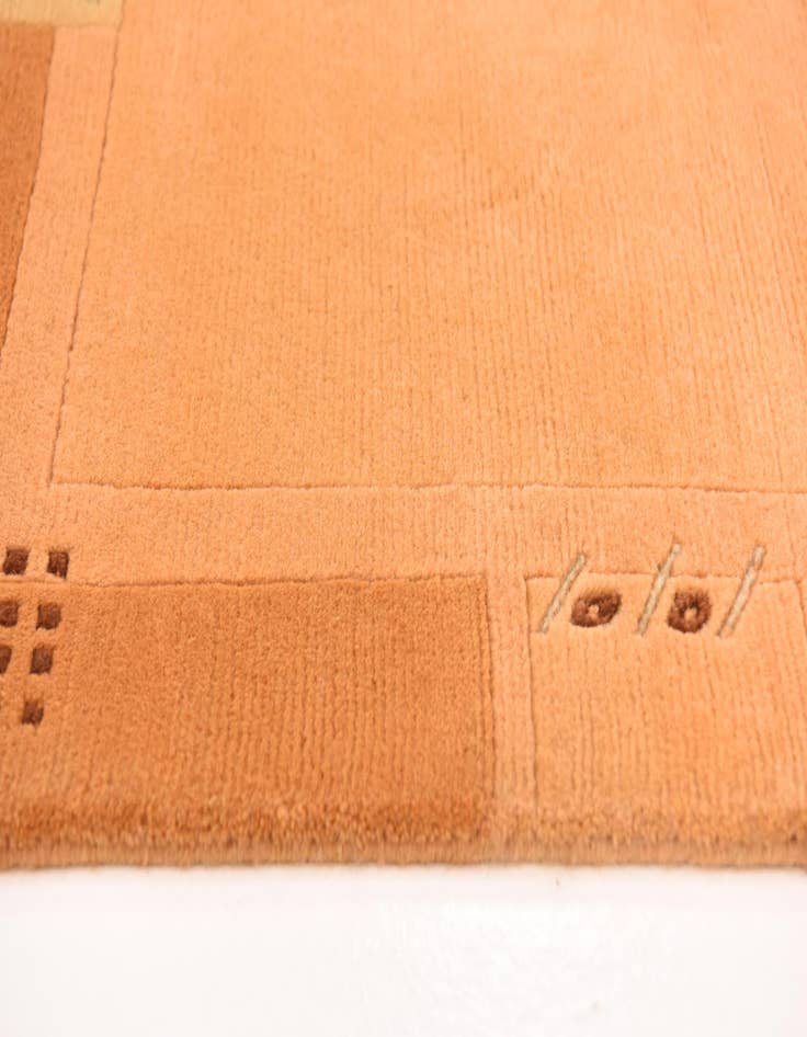 Detail image of  4' 1 x 5' 9  Hand Knotted Nepal Wool Rug