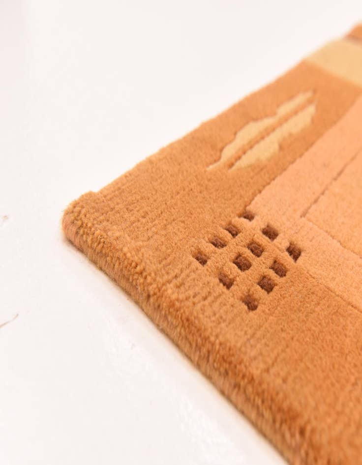 Detail image of  4' 1 x 5' 9  Hand Knotted Nepal Wool Rug