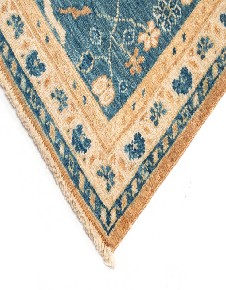 Detail image of  8' 10 x 11' 6  Hand Knotted Oushak Wool Rug