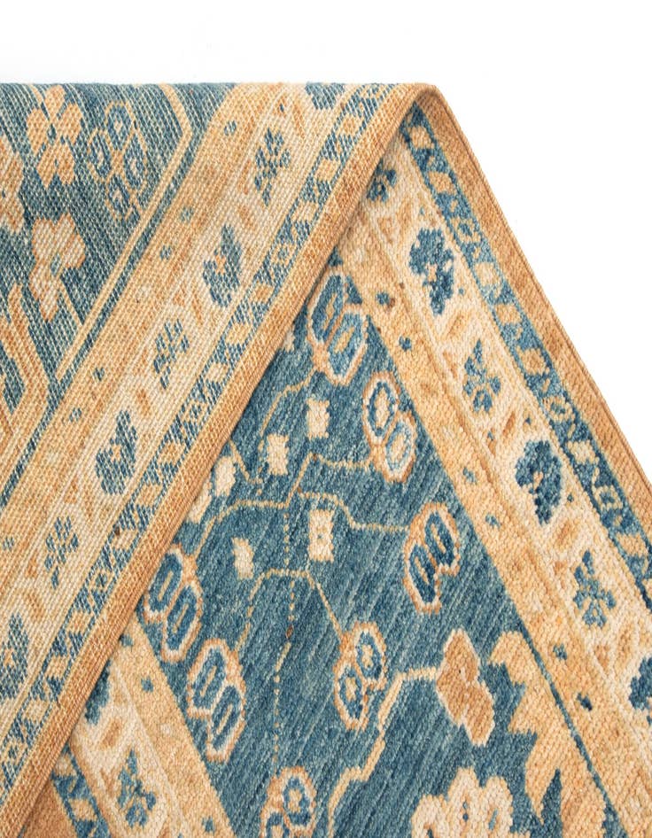 Detail image of  8' 10 x 11' 6  Hand Knotted Oushak Wool Rug