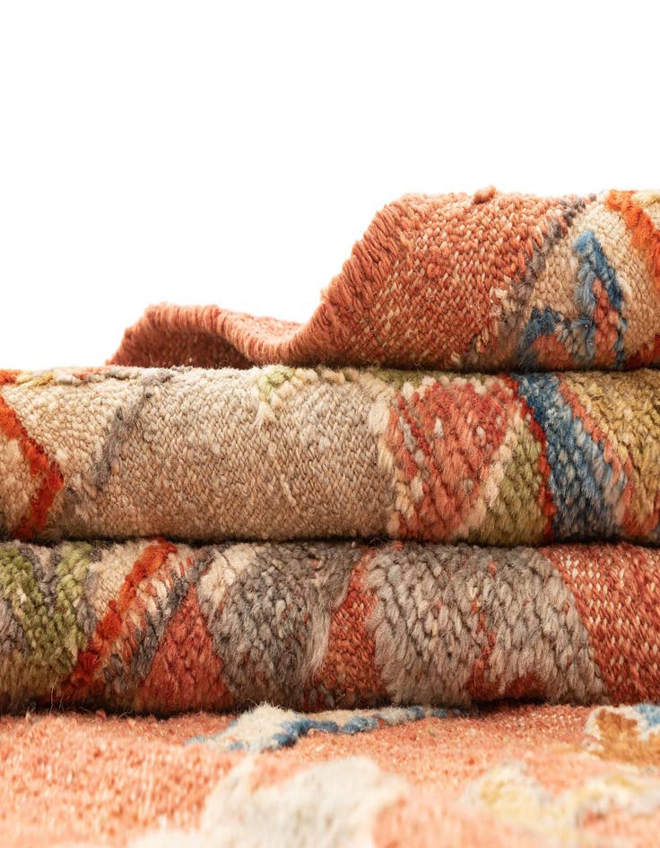 Detail image of  9' 9 x 11' 8  Hand Knotted Oushak Rug