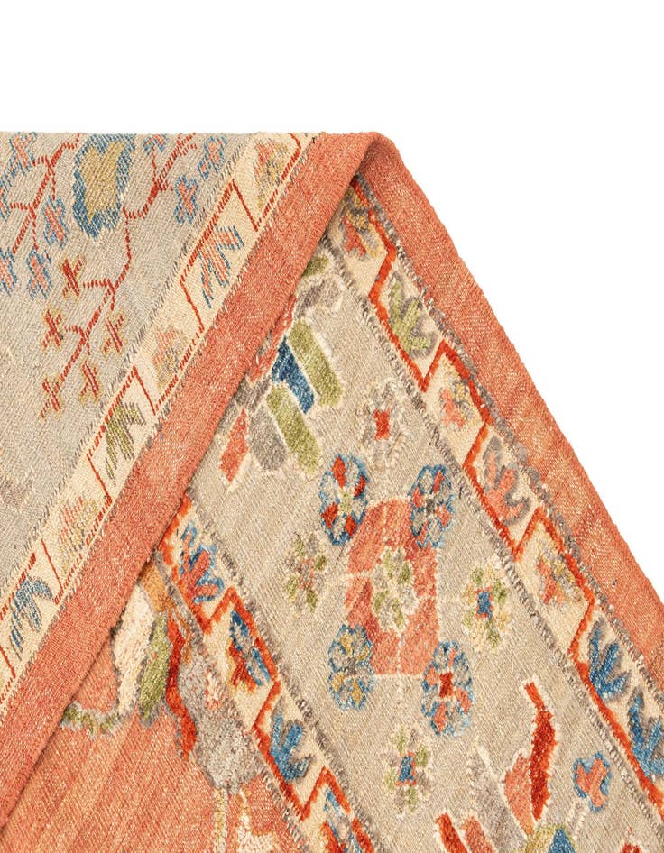 Detail image of  9' 9 x 11' 8  Hand Knotted Oushak Rug