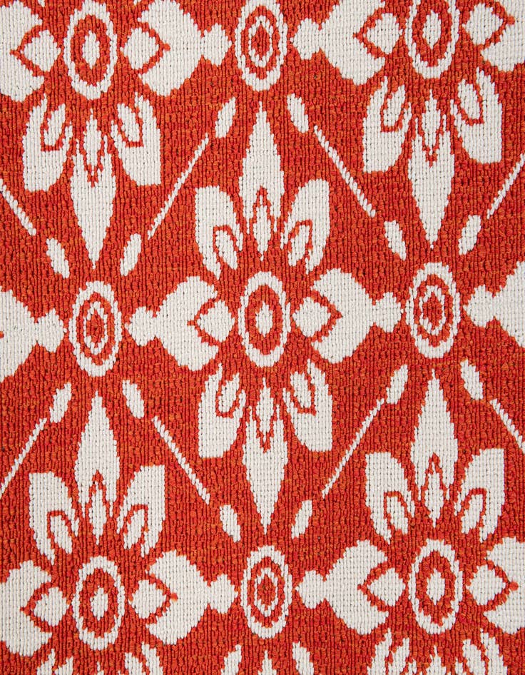 Detail image of 5' 3 x 7' 7 Washable Botanical Indoor / Outdoor Rug