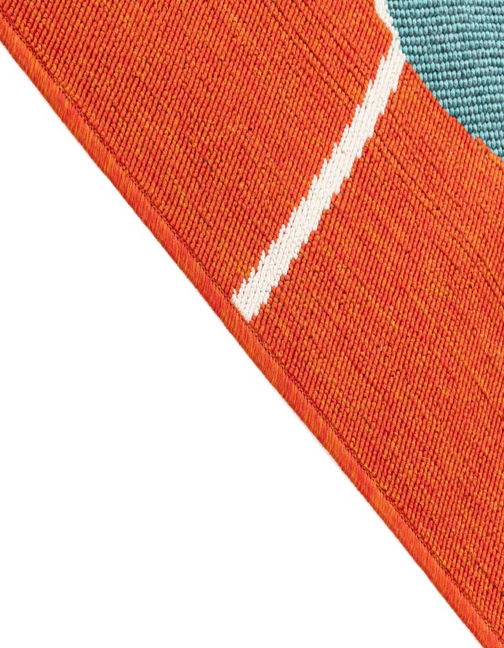 Detail image of  4' x 5' 8  Washable Modern Indoor / Outdoor Rug