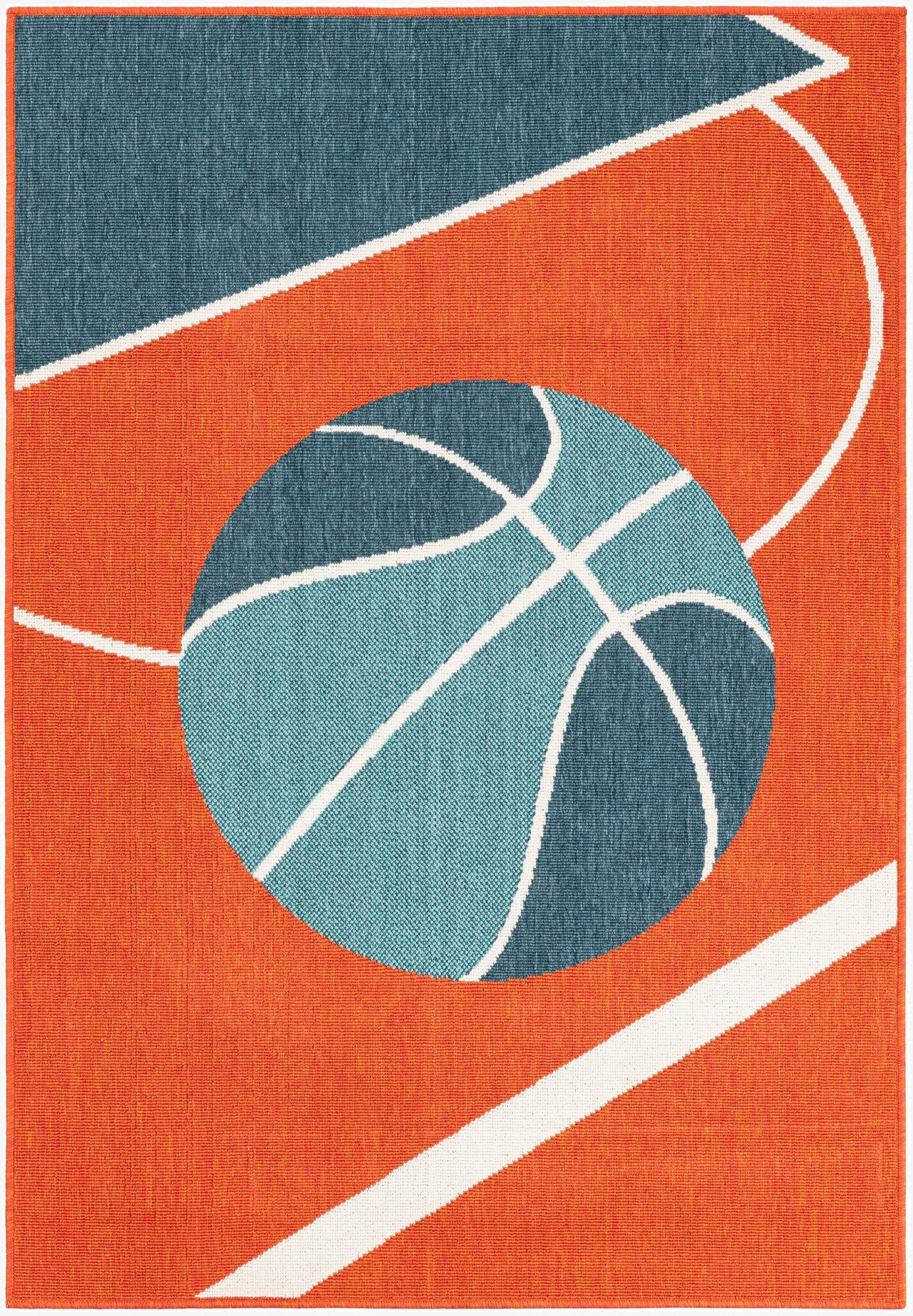  4' x 5' 8  Washable Modern Indoor / Outdoor Rug