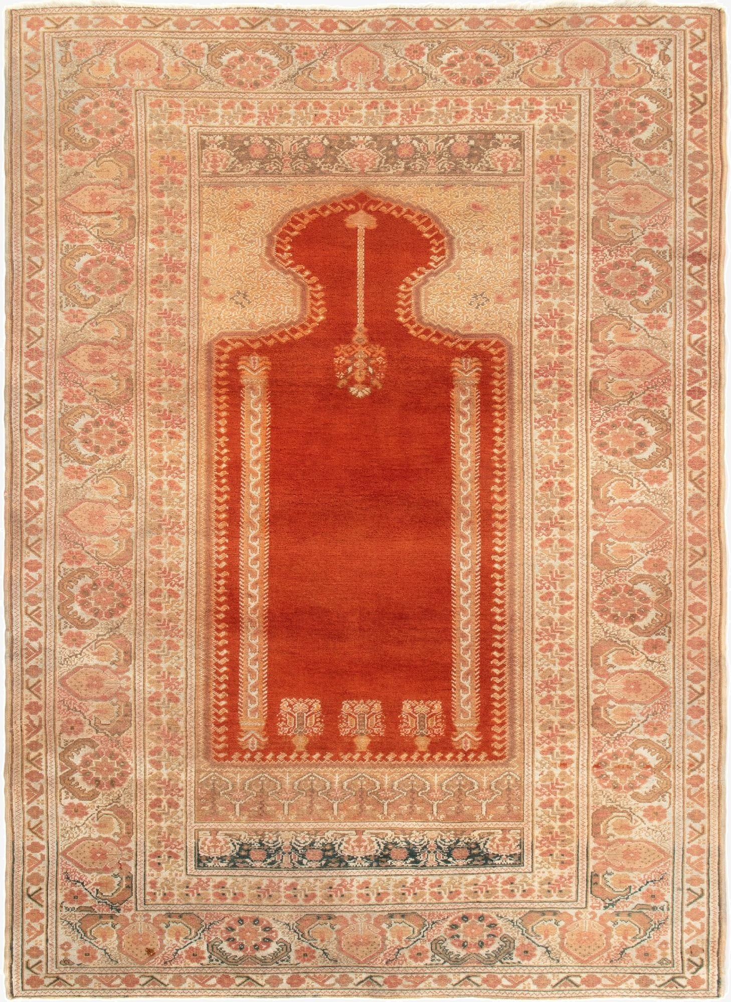  4' 2 x 5' 8  Hand Knotted Panderma Rug