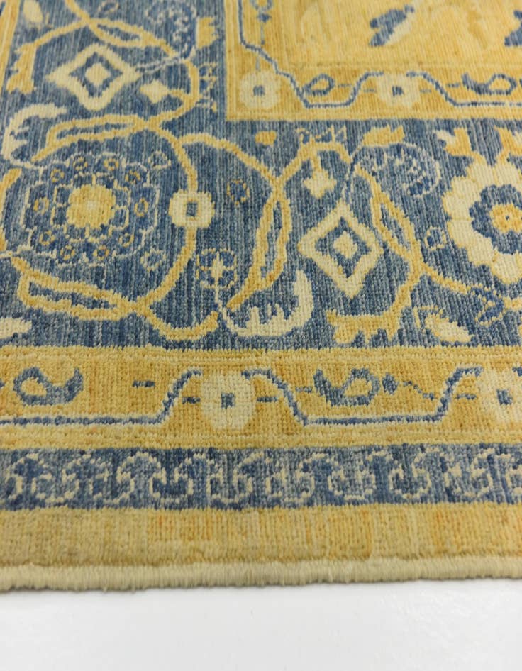 Detail image of  10' 7 x 13' 10  Hand Knotted Peshawar Ziegler Wool Rug