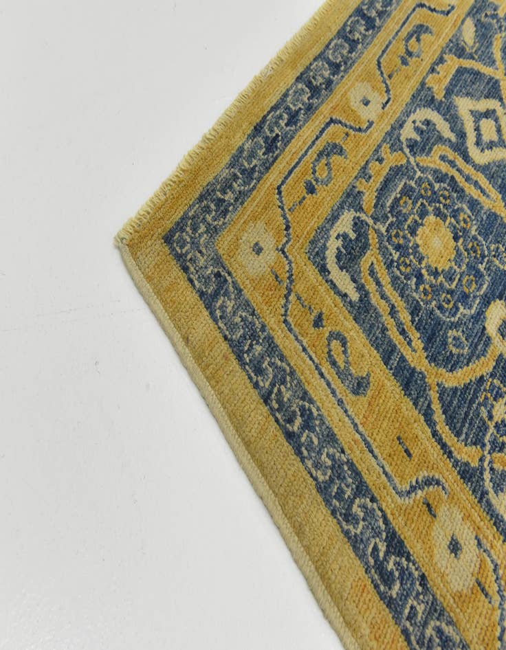 Detail image of  10' 7 x 13' 10  Hand Knotted Peshawar Ziegler Wool Rug