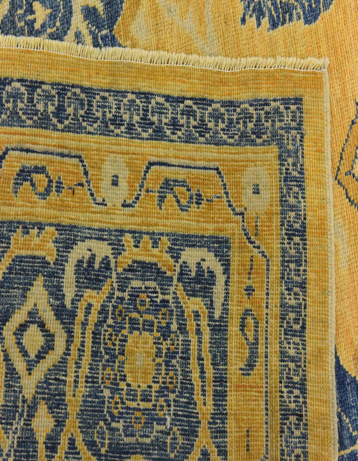 Detail image of  10' 7 x 13' 10  Hand Knotted Peshawar Ziegler Wool Rug