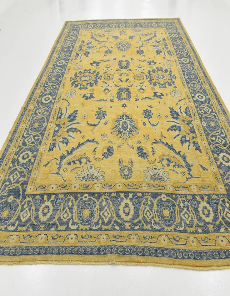 Detail image of  10' 7 x 13' 10  Hand Knotted Peshawar Ziegler Wool Rug