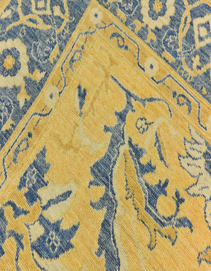 Detail image of  10' 7 x 13' 10  Hand Knotted Peshawar Ziegler Wool Rug