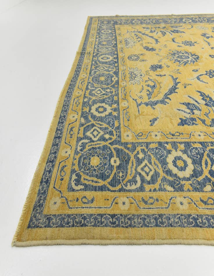 Detail image of  10' 7 x 13' 10  Hand Knotted Peshawar Ziegler Wool Rug
