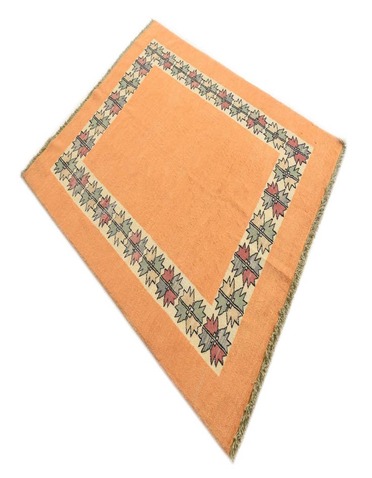 Detail image of  4' 1 x 5' 1  Hand Knotted Peshawar Ziegler Rug