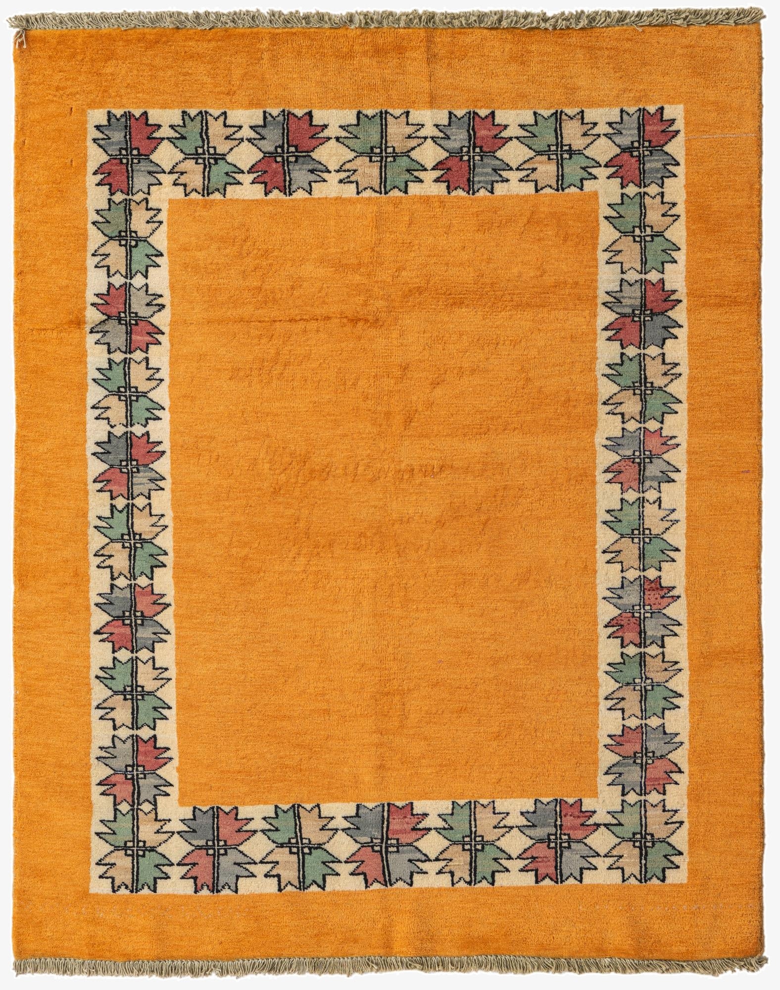  4' 1 x 5' 1  Hand Knotted Peshawar Ziegler Rug