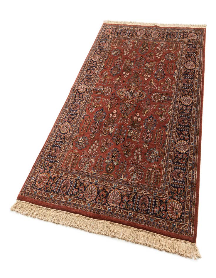 Detail image of  5' 5 x 8' 5  Hand Knotted Sarough Wool Rug