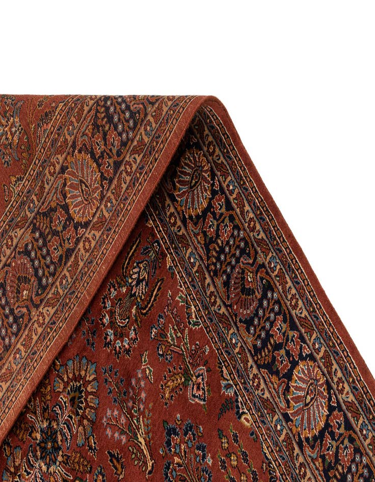 Detail image of  5' 5 x 8' 5  Hand Knotted Sarough Wool Rug