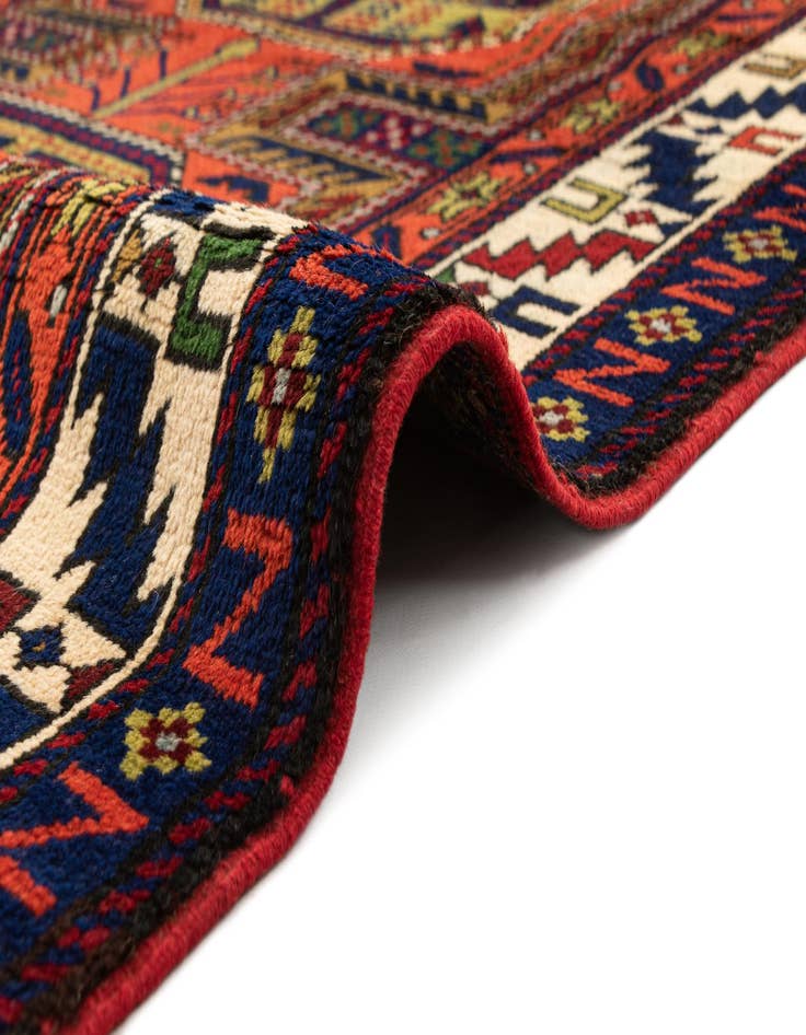 Detail image of  3' 9 x 6' 1  Hand Knotted Shiraz Wool Rug