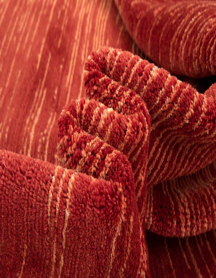 Detail image of  4' 9 x 6' 6  Hand Knotted Simla Mohair Rug