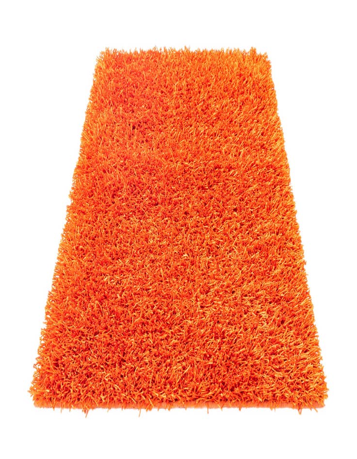 Detail image of  3' 2 x 5' 6  Hand Knotted Solid Shag Oriental Rug