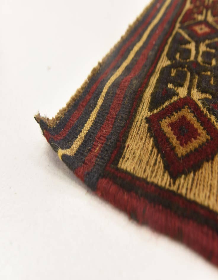 Detail image of  3' 2 x 5'  Hand Knotted Sumak Wool Rug