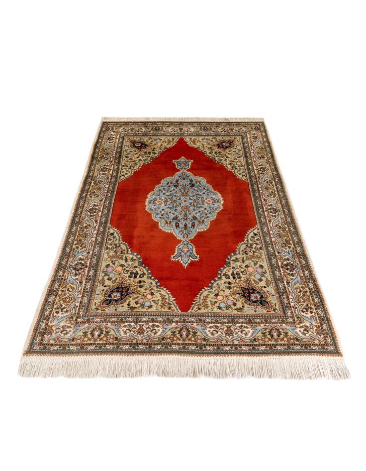 Detail image of  5' 7 x 8' 9  Hand Knotted Tabriz Wool Rug